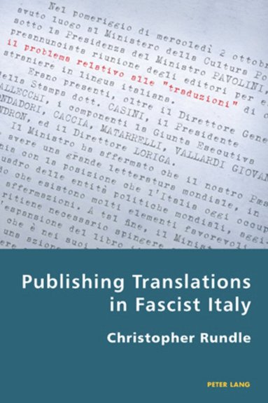 bokomslag Publishing Translations in Fascist Italy