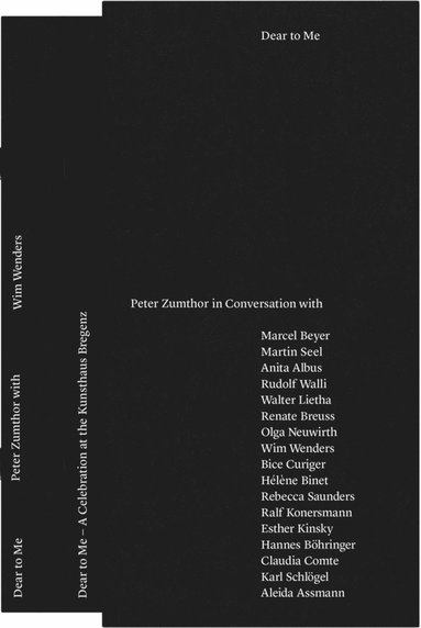 Peter Zumthor - Dear to Me, Häftad