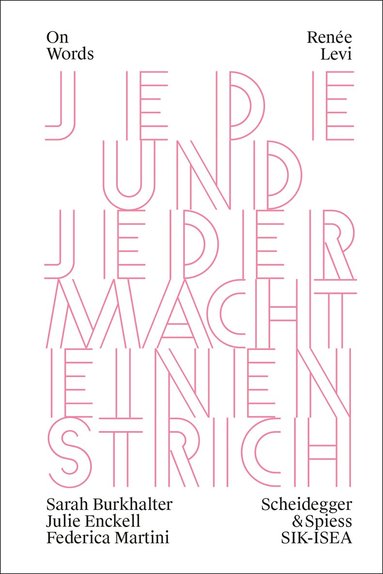 Julie Enckell, Federica Martini, Sarah Burkhalter - Renée Levi, Häftad