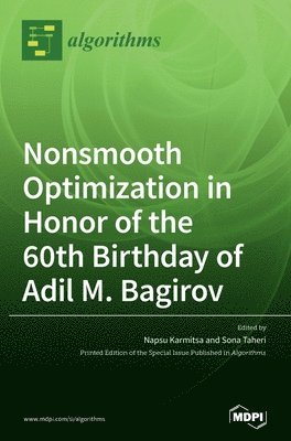 bokomslag Nonsmooth Optimization in Honor of the 60th Birthday of Adil M. Bagirov