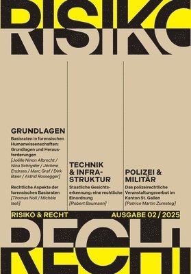 Dirk Baier, Tilmann Altwicker, Goran Seferovic, Franziska Sprecher - Risiko & Recht 02/2025, Häftad