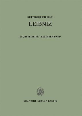 Saemtliche Schriften Und Briefe: 6 Philosophische Schriften, 6: Nouveaux Essais Sur l'Entendement Humain (1704) 1