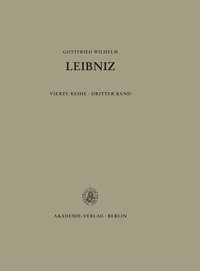 bokomslag Sämtliche Schriften und Briefe, BAND 3, Sämtliche Schriften und Briefe (1677-1689)