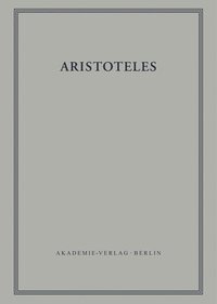 bokomslag Aristoteles, BAND 17/II-III, Zoologische Schriften II