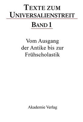 bokomslag Vom Ausgang Der Antike Bis Zur Frühscholastik: Lateinische, Griechische Und Arabische Texte Des 3.-12. Jahrhunderts