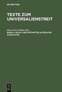bokomslag Texte Zum Universalienstreit: Vol 2 Hoch- Und Spaetscholastik