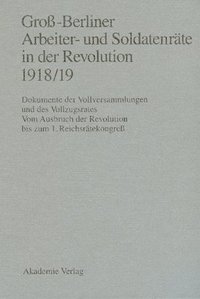 bokomslag Groß-Berliner Arbeiter- und Soldatenräte in der Revolution 1918/19