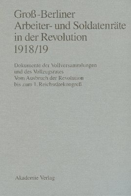 Gerhard Engel, Baerbel Holtz, Ingo Materna - Gross-Berliner Arbeiter- Und Soldatenraete in Der Revolution 1918/19, Inbunden