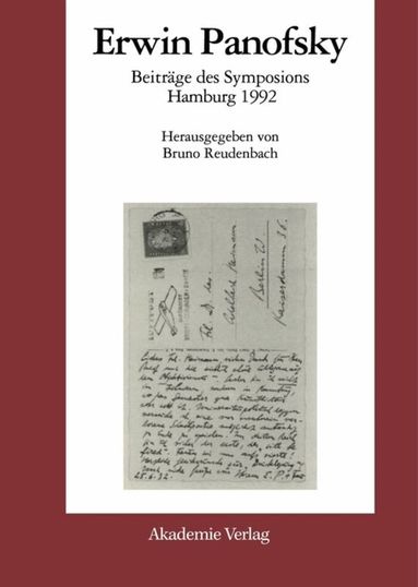 Bruno Reudenbach - Erwin Panofsky, Inbunden