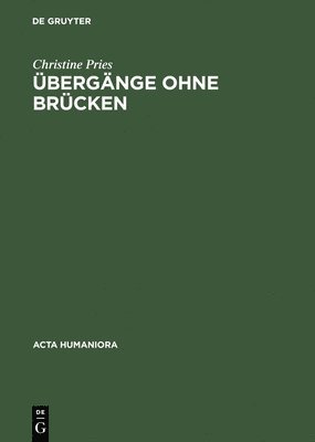 Uebergaenge Ohne Brueken Kants Erhabenes Zwischen Kritik Und Metaphysik 1