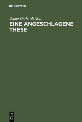 bokomslag Eine Angeschlagene These Die 11. Feuerbach-These Von Karl Marx Im Foyer Der