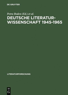 bokomslag Deutsche Literaturwissenschaft 1945-1965