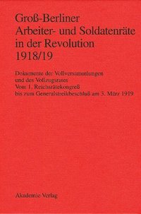 bokomslag Groß-Berliner Arbeiter- und Soldatenräte in der Revolution 1918/19