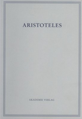 Aristoteles, Band 18/VI, Opuscula VI 1