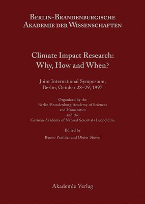 Benno Parthier, Dieter Simon - Climate Impact Research, Inbunden