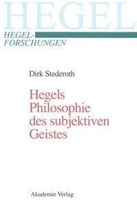 bokomslag Hegels Philosophie des subjektiven Geistes