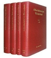 Elisabeth Karg-Gasterstädt, Theodor Frings - Althochdeutsches Wörterbuch. Band I Bis IV: Reprint, Inbunden