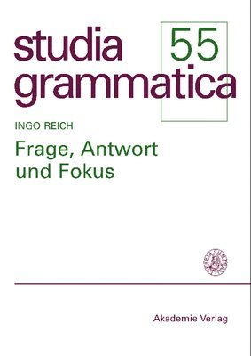 Ingo Reich - Frage, Antwort und Fokus, Inbunden