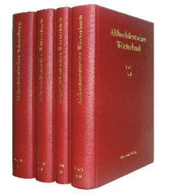 bokomslag Althochdeutsches Wrterbuch. Band I: A-B