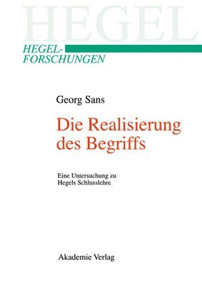 Georg Sans - Realisierung des Begriffs, Inbunden
