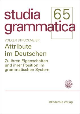 Volker Struckmeier - Attribute im Deutschen, Inbunden