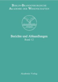 bokomslag Berichte und Abhandlungen, Band 12