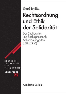 bokomslag Rechtsordnung und Ethik der Solidaritt