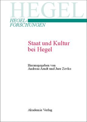 Staat Und Kultur Bei Hegel 1