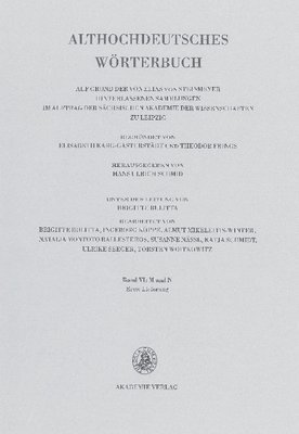 Hans Ulrich Schmid - Band VI: M-N, 1. Lieferung (M Bis Gi-Mah), Häftad