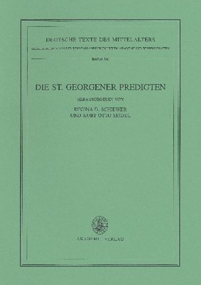 bokomslag Die St. Georgener Predigten