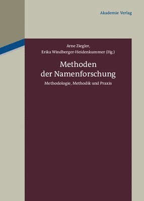 Methoden Der Namenforschung 1