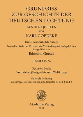 Sechstes Buch: Vom Siebenjhrigen Bis Zum Weltkriege 1