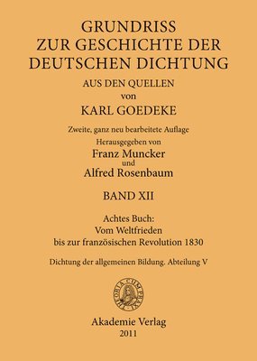 bokomslag Achtes Buch: Vom Weltfrieden Bis Zur Franzsischen Revolution 1830