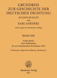 bokomslag Achtes Buch: Vom Weltfrieden Bis Zur Franzsischen Revolution 1830
