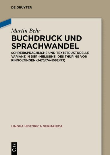 Martin Behr - Buchdruck und Sprachwandel, Inbunden