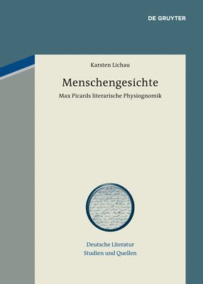 bokomslag Menschengesichte