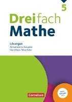 bokomslag Dreifach Mathe 5. Schuljahr. Nordrhein-Westfalen -  Aktualisierte Ausgabe 2022 - Lösungen zum Schülerbuch