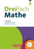 Dreifach Mathe 5. Schuljahr. Nordrhein-Westfalen -  Aktualisierte Ausgabe 2022 - Lösungen zum Schülerbuch 1