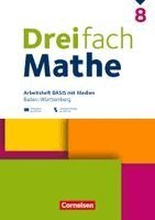 Dreifach Mathe 8. Schuljahr - Baden-Württemberg - Basis - Arbeitsheft mit Medien und Lösungen, Häftad