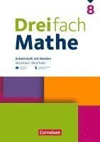 Dreifach Mathe 8. Schuljahr - Nordrhein-Westfalen - Ausgabe 2022 - Arbeitsheft mit Medien und Lösungen, Häftad