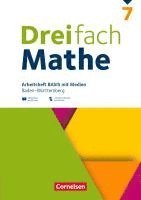 Dreifach Mathe 7. Schuljahr - Baden-Württemberg - Basis - Arbeitsheft mit Medien und Lösungen, Häftad