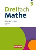 bokomslag Dreifach Mathe 5. Schuljahr. Baden-Württemberg - Schulbuch - Mit digitalen Hilfen, Erklärfilmen und Wortvertonungen