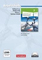 bokomslag Schlüssel zur Mathematik 7. Schuljahr. Arbeitsheft mit eingelegten Lösungen und CD-ROM. Sekundarschule Sachsen-Anhalt