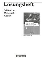 Reinhold Koullen - Schlüssel zur Mathematik 9. Schuljahr. Lösungen zum Schülerbuch. Differenzierende Ausgabe Niedersachsen, Häftad