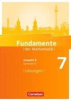 bokomslag Fundamente der Mathematik 7. Schuljahr. Lösungen zum Schülerbuch. Gymnasium Brandenburg