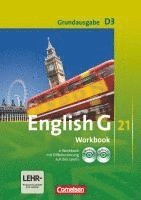 bokomslag English G 21. Grundausgabe D 3. Workbook mit CD-ROM (e-Workbook) und Audios online