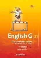 bokomslag English G 21. Ausgabe B 2. Klassenarbeitstrainer mit Lösungen und Audios Online