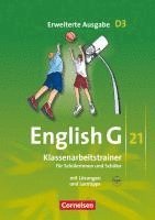 English G 21. Erweiterte Ausgabe D 3. Klassenarbeitstrainer mit Lösungen und Audios online, Häftad