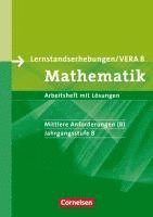 bokomslag Lernstandserhebungen VERA - Mathematik. 8. Schuljahr. Mittlere Anforderungen (B). Arbeitsheft mit Lösungen