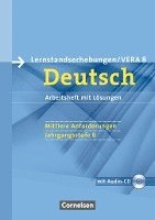 bokomslag Vorbereitungsmaterialien für VERA - Deutsch. 8. Schuljahr. Mittlere Anforderungen B. Arbeitsheft mit Lösungen und Hör-CD